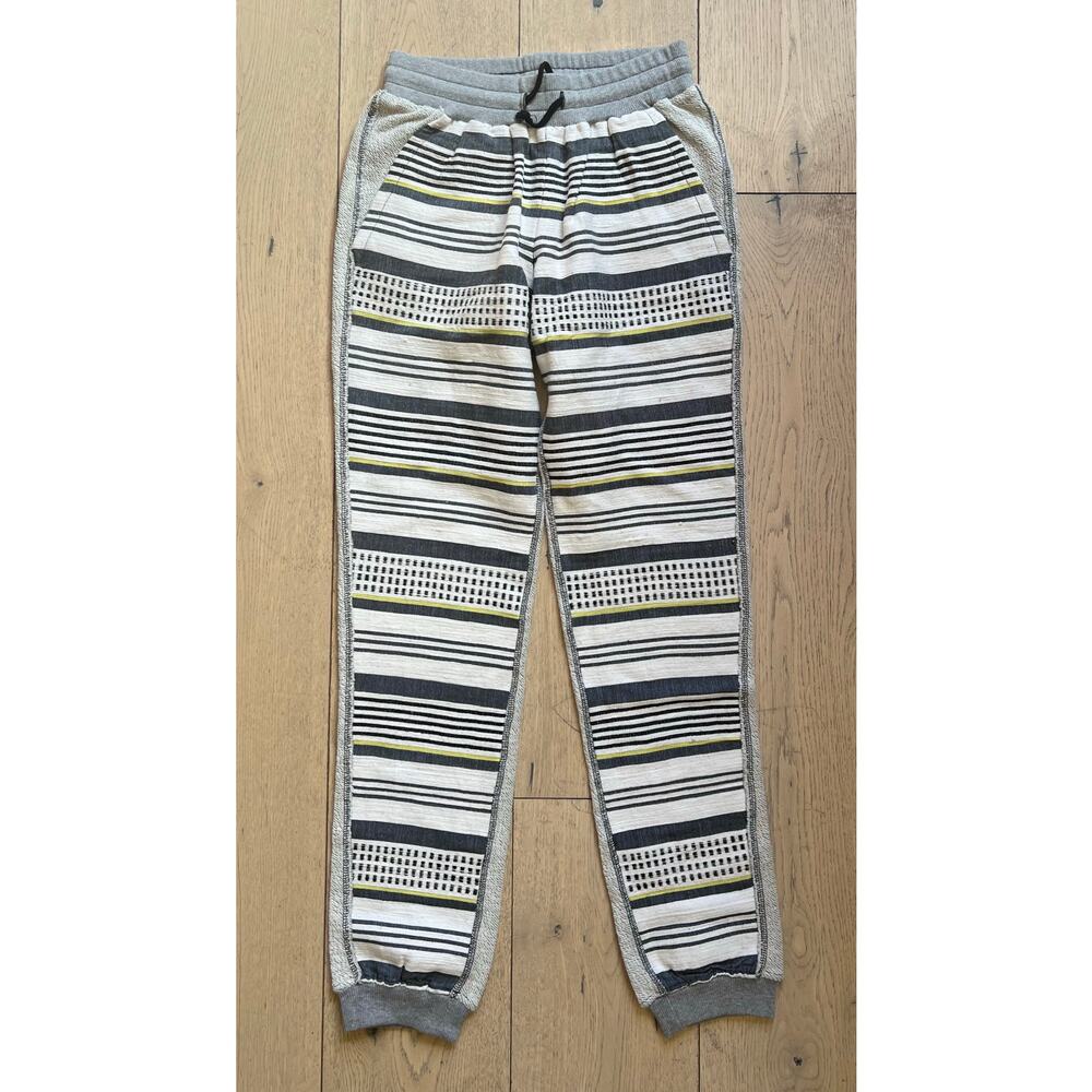 lemlem Meron Sweat Pants Jogger Stripe - Heather Grey - Size X-Small NWOT